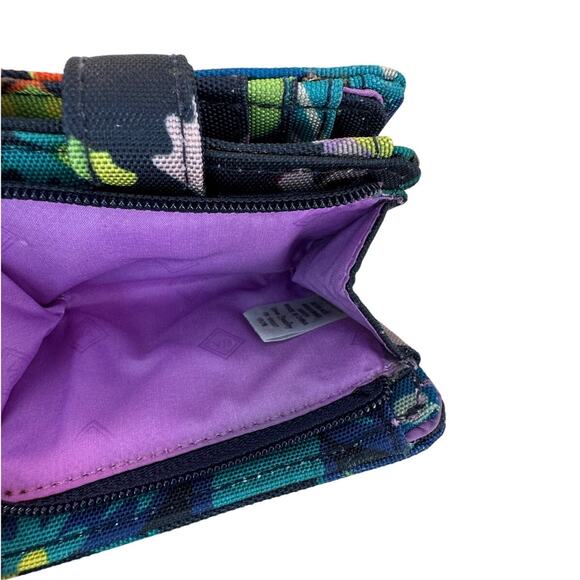 Vera Bradley Lighten Up RFID Small Wallet in Firefly Garden - Picture 6 of 8